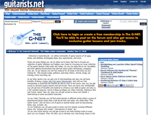 Tablet Screenshot of guitarists.net